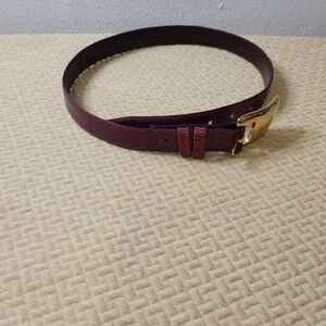 Ilana goor size s/m red lizard cowhide belt 31in length